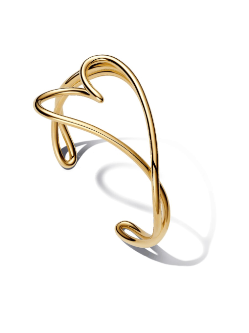 Organically Shaped Heart Bangle - Image 3