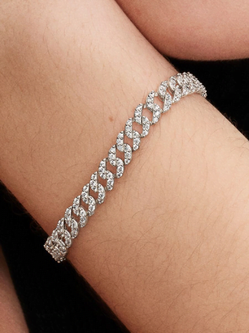 Pandora Timeless Pave Cuban Chain Bracelet - Image 2
