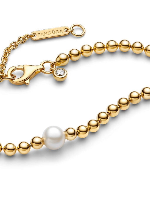 Treated Freshwater Cultured Pearl & Beads Collier Necklace - Image 4