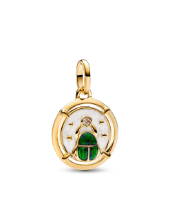 Scarab Beetle Medallion Charm