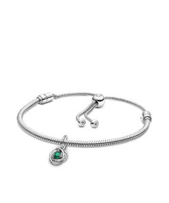 May Eternity Circle Dangle Charm Bracelet Set