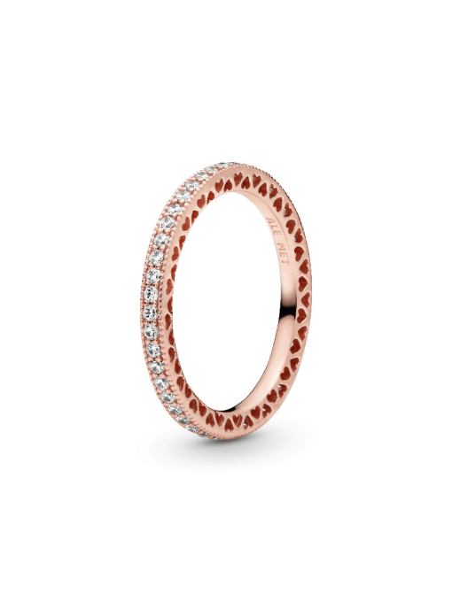 Rose Gold Tear-shaped Tiara Ring Set - Image 3