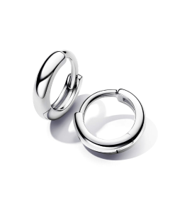 Round Huggie Hoop Earrings