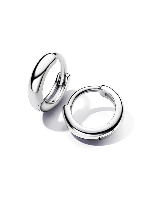 Round Huggie Hoop Earrings