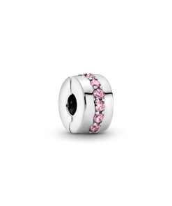 Pink Sparkling Row Clip Charm