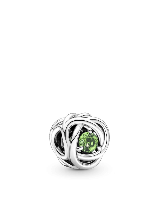 August Birthstone Eternity Circle O Pendant Set - Image 5