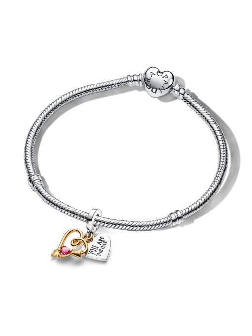 Arrow of Love Bracelet and Engravable Charm Set - Image 2
