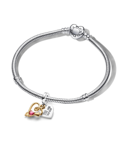Arrow of Love Bracelet and Engravable Charm Set