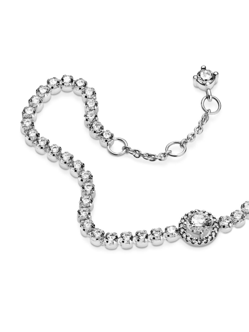Sparkling Halo Tennis Bracelet - Image 7