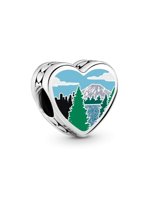 Washington State Scene Heart Charm - Image 3