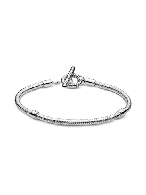 Pandora Moments T-Bar Snake Chain Bracelet - Image 6