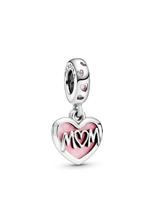 Script Heart Mom Necklace Set - Image 4