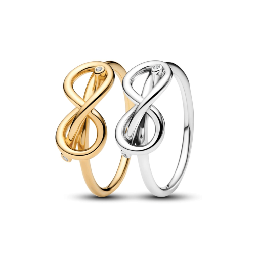 Always Together Infinity Knot Ring Set
