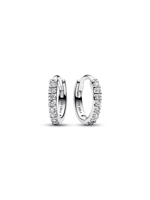 Sparkling Huggie Hoop Earrings