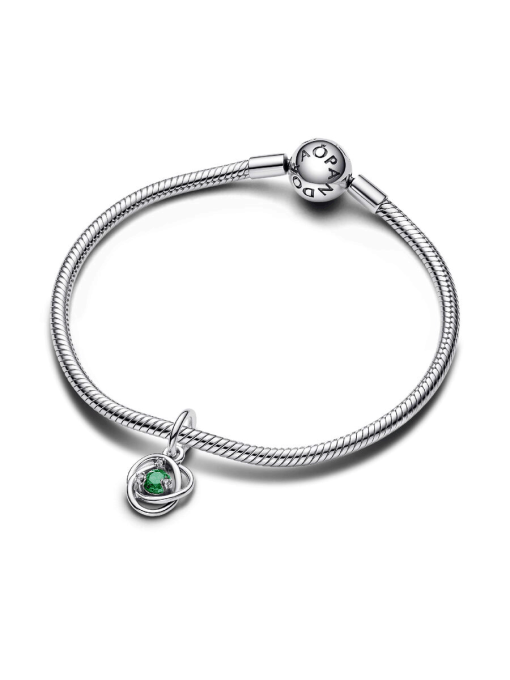 Green Eternity Circle Dangle Charm - Image 5