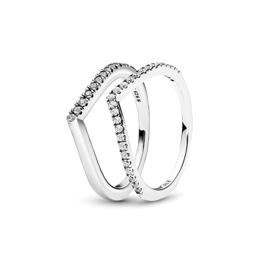 Shimmering Wishbone Ring Set - Image 2