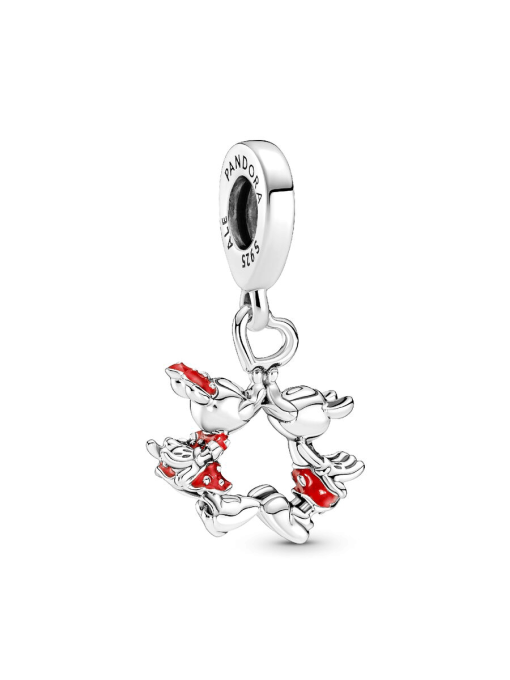 Disney Mickey Mouse & Minnie Mouse Kissing Dangle Charm - Image 3