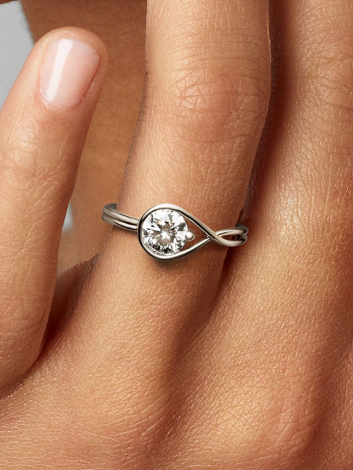 Pandora Infinite 14k White Gold Lab-grown Diamond Ring - Image 2
