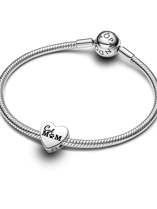 Engravable Cat Mom Heart Charm - Image 4