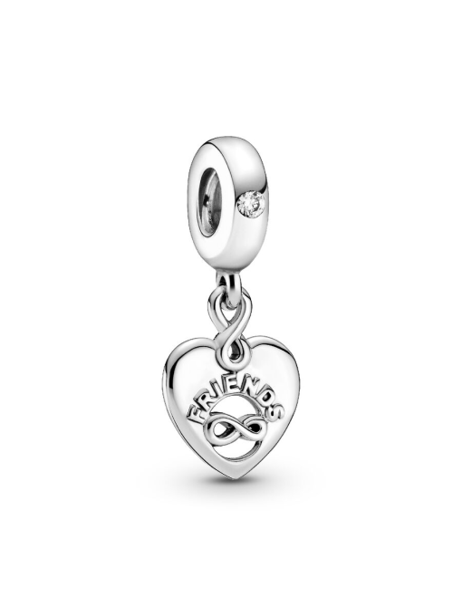 Friends Forever Heart Dangle Charm