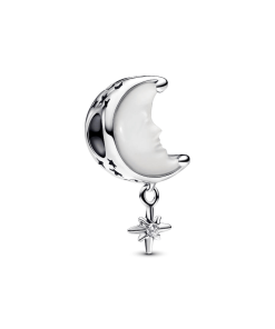 Moon & North Star Charm
