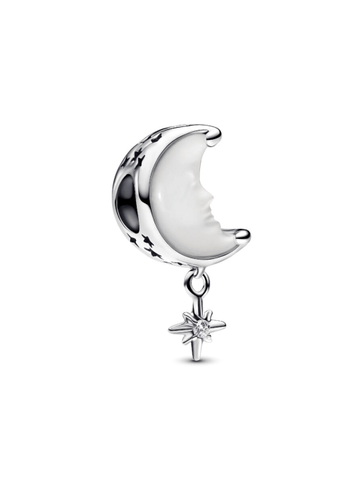 Moon & North Star Charm