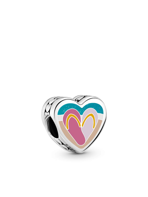 Beach Sandal Heart Charm - Image 2