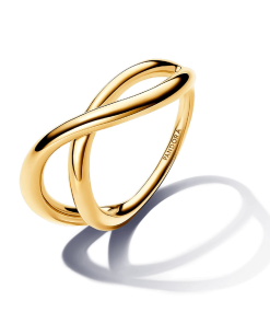 Organically Shaped Infinity Ring