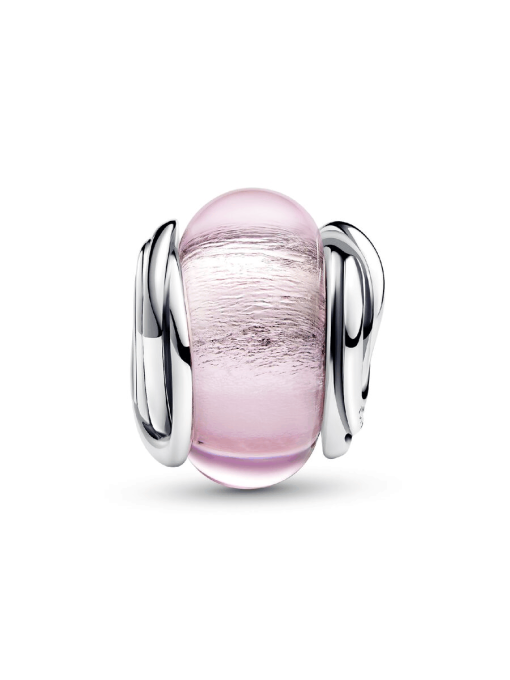 Encircled Pink Murano Glass Charm - Image 5