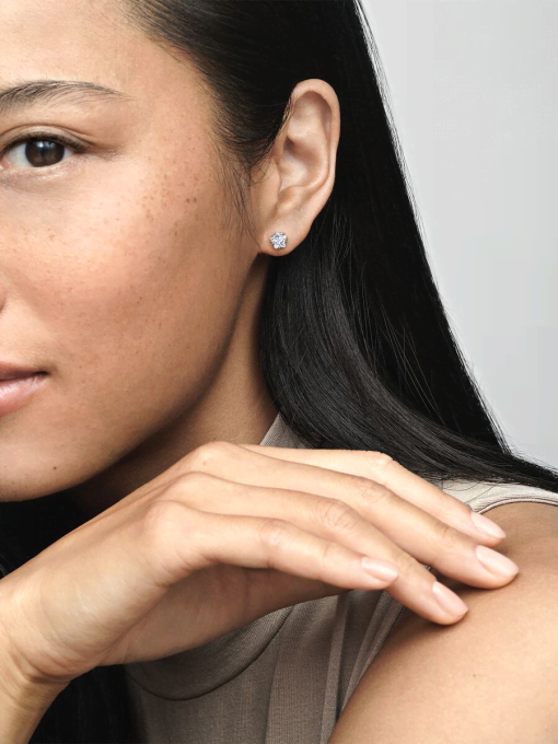 Celestial Sparkling Star Stud Earrings - Image 4