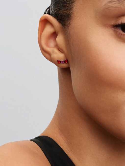 Disney Snow White Bow Stud Earrings - Image 4