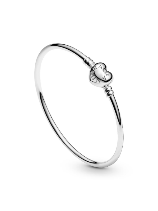 Pandora Moments Heart Clasp Bangle - Image 6