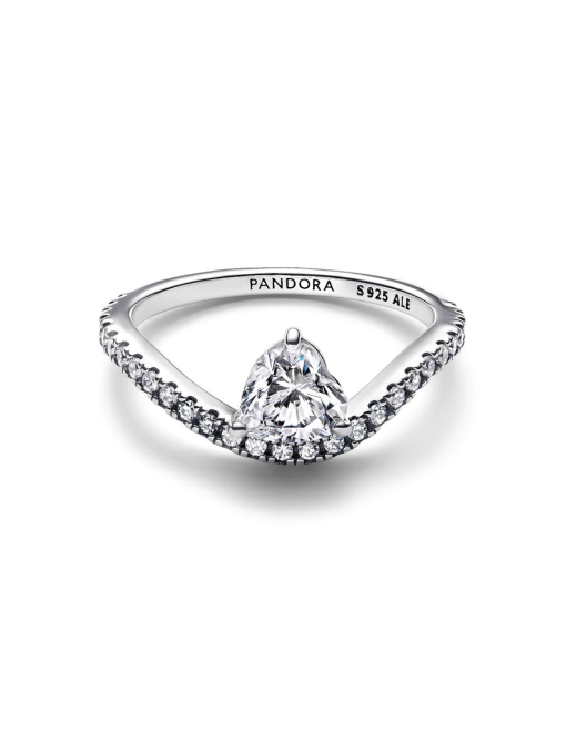 Wavy Pave Heart Ring - Image 5