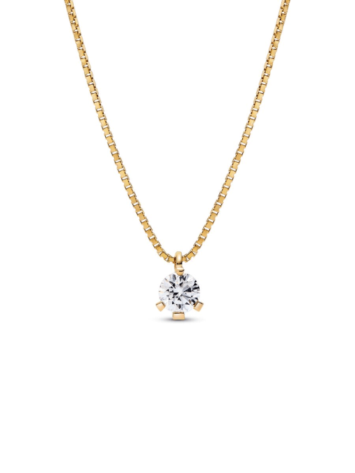 Pandora Nova 14k Gold Lab-grown Diamond Pendant Necklace - Image 3