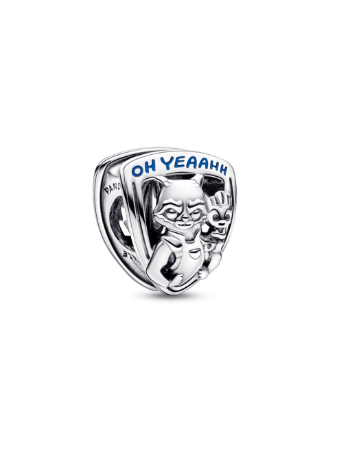 FINAL SALE - Marvel Guardians of the Galaxy Rocket Raccoon & Groot Emblem Charm - Image 3