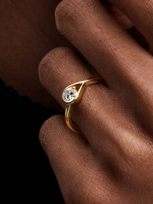 Pandora Infinite 14k Gold Lab-grown Diamond Ring - Image 2