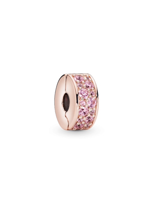 Pink Pave Clip Charm - Image 3
