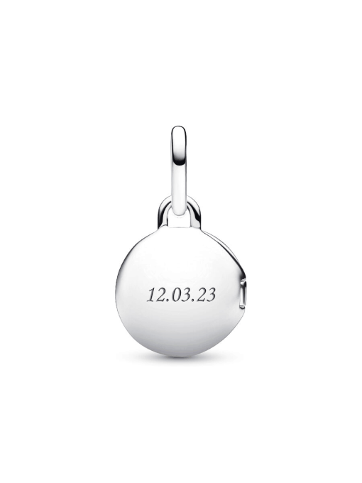 Openable & Engravable Love Locket Dangle Charm - Image 4