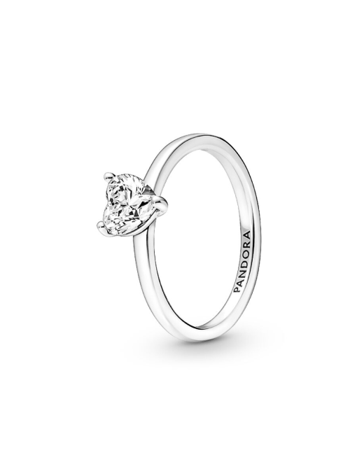 Sparkling Heart Solitaire Ring - Image 3