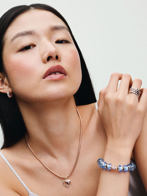 Pandora Timeless Pave Double-row Hoop Earrings - Image 6