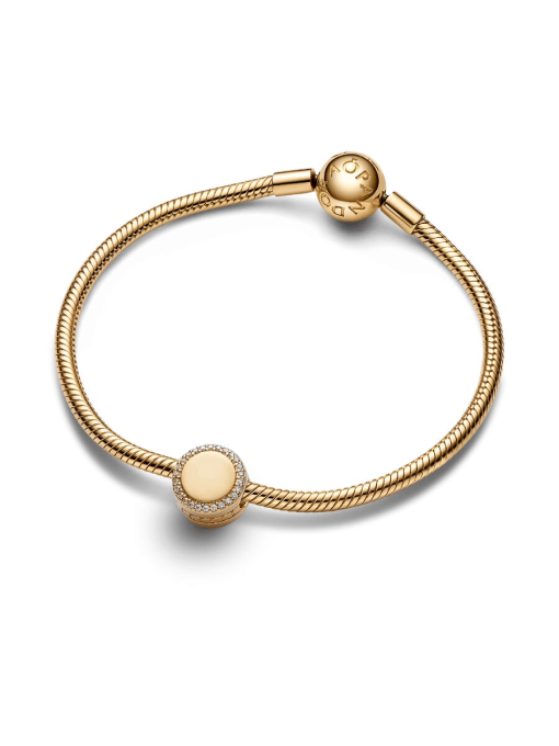 Engravable Sparkling Button Charm - Image 7