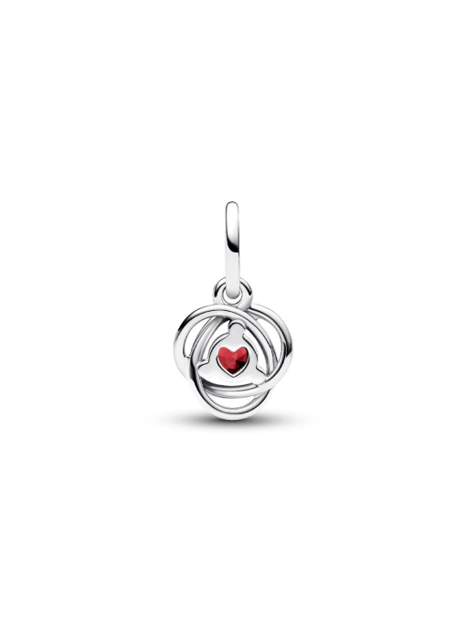True Red Eternity Circle Dangle Charm - Image 5