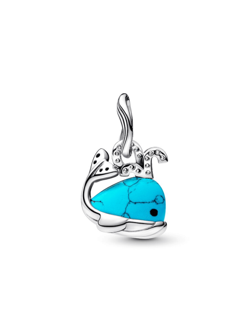 Turquoise-colored Whale Dangle Charm - Image 5