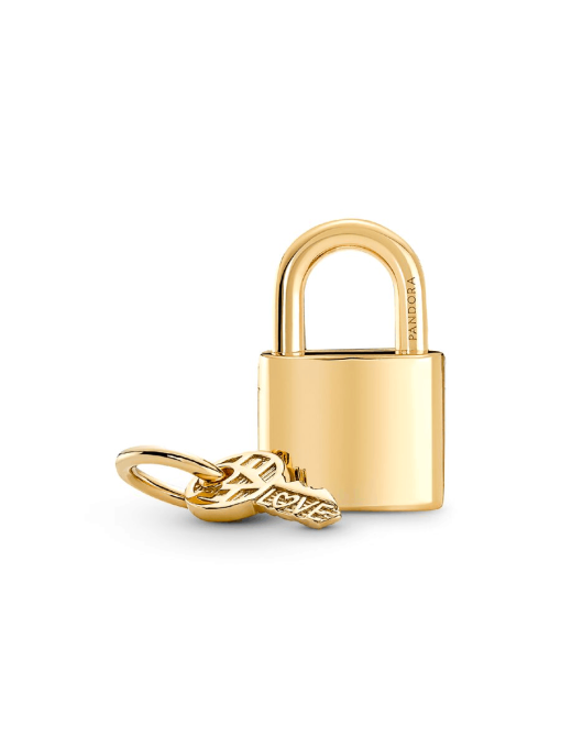 Padlock & Key Dangle Charm - Image 7