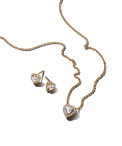 Sparkling Elevated Heart Jewelry Gift Set