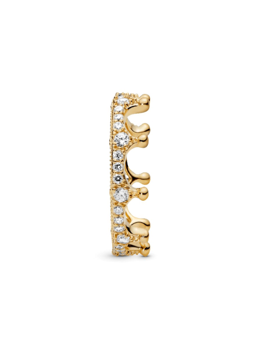 FINAL SALE - Clear Sparkling Crown Ring - Image 5
