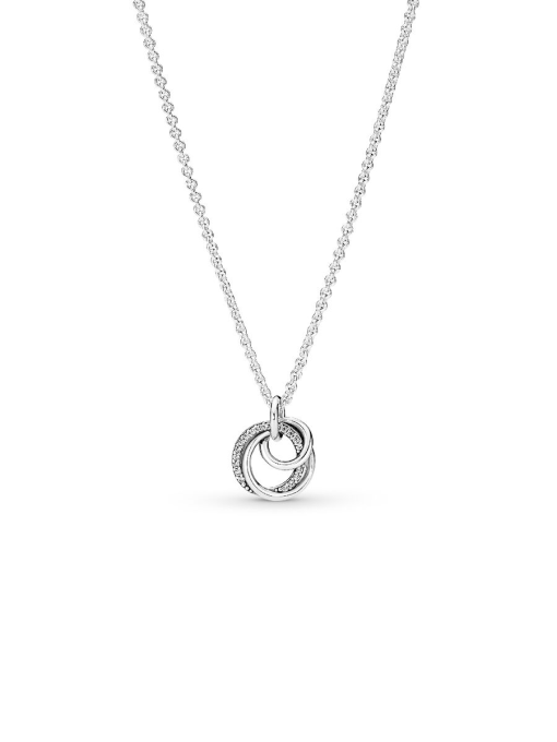 Family Always Encircled Pendant Necklace