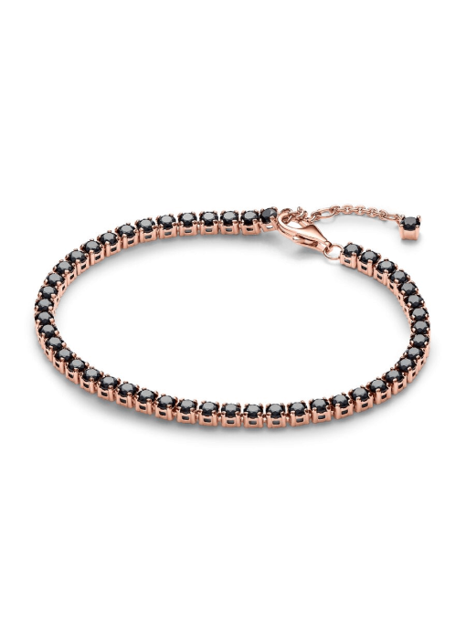 Black Sparkling Tennis Bracelet - Image 3