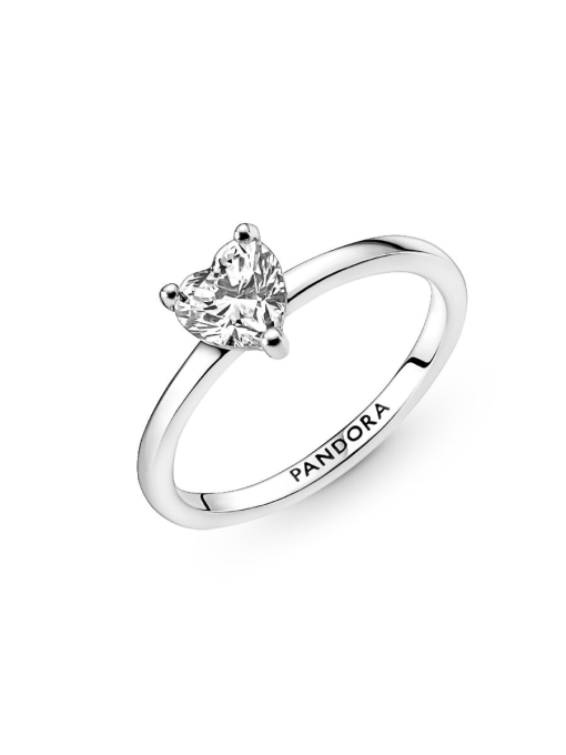 Sparkling Heart Solitaire Ring - Image 7