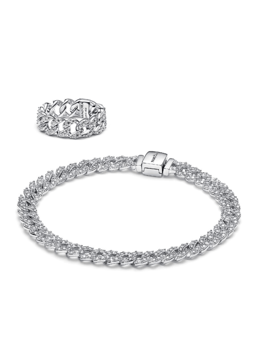 Timeless Pave Cuban Jewelry Set - Image 2